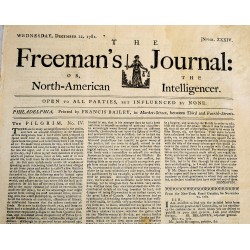 The Freeman's Journal, or, The North-American Intelligencer. No. 34 (Wednesday, December 12, 1781)